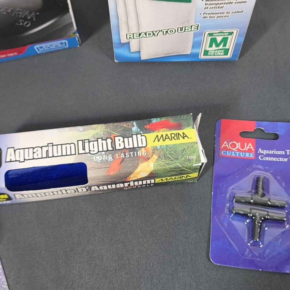 Lot‎ Of Aquarium Parts Pump Filters Bulbs Please See Photos